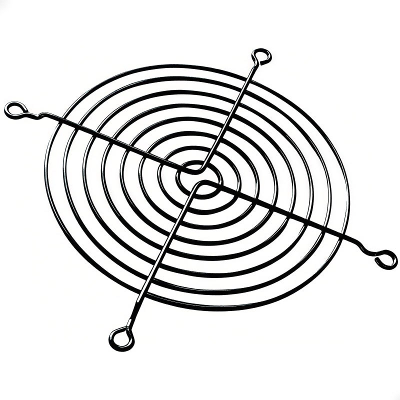 TBWHL 5pcs 140mm Wire Black Fan Grill Guard for Axial Brushless Fan - Durable Steel Mesh Protective Cover, Anti Finger Protection, Easy Installation, Universal Fit for 140mm Axial Fans - Image 1